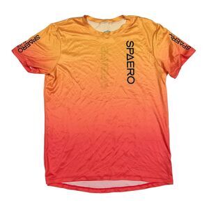 Spaero Elite Men's Ombre Orange Jersey Medium Cycling Triathlon (box 9)